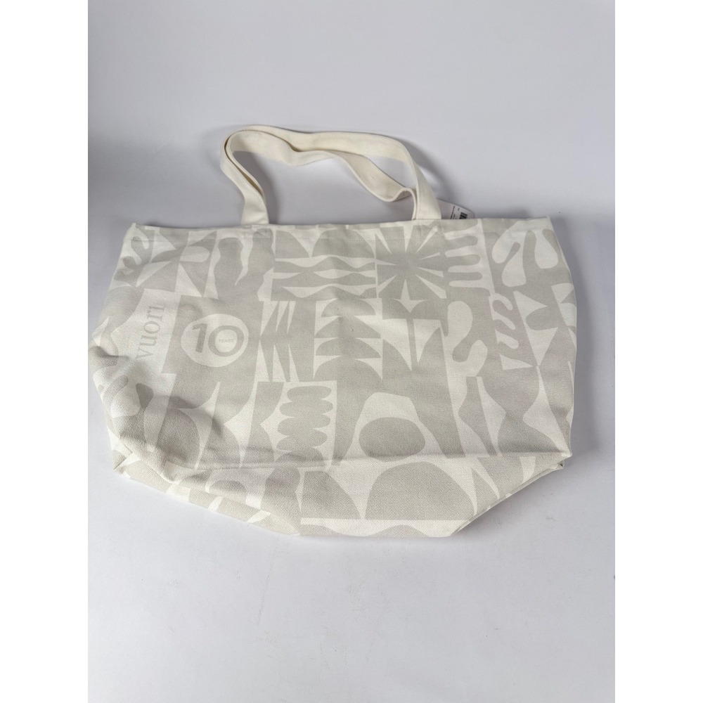Vuori Fathers Day 25 Tote Light Grey Canvas 10 Year Anniversary Bag V8185 ONS